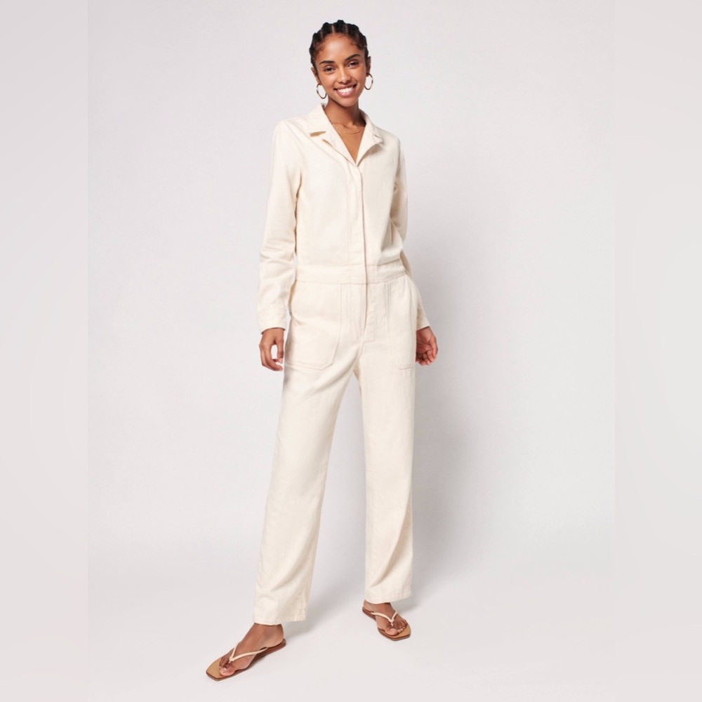 NWT Faherty Overland Twill Utility Jumpsuit